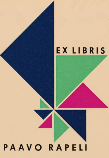 Exlibris by Lars Gunnar Nyström from Finland for Paavo Rapeli - Abstract 