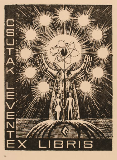 Exlibris by   from Romania for ? ? - Surrealism 