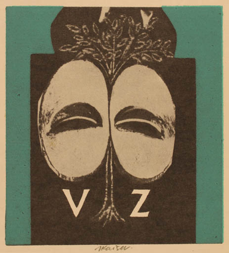 Exlibris by Jaroslav Kaiser from Czech Republic for ? Z. V. - Surrealism 