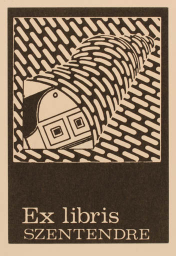 Exlibris by Deim Pall from Hungary for ? Szentendre - Abstract 