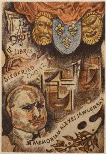 Exlibris by Bohumil Kratky from Czech Republic for Siegfried Choitz - Art Music Portrait Theater/Cirkus 