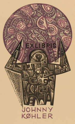 Exlibris by Jaroslav Lukavsky from Czech Republic for Køhler Johnny - Abstract 