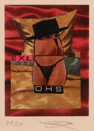 Exlibris by Helga Schroth from Germany for Helga & Oskar Roland Schroth - Surrealism 