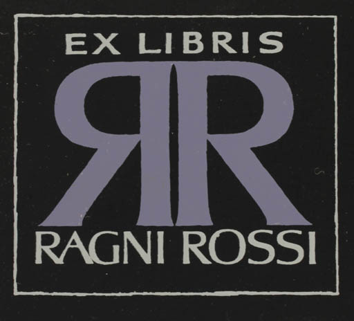 Exlibris by Hannu Paalasmaa from Finland for Ragni Rossi - Text/Writing 