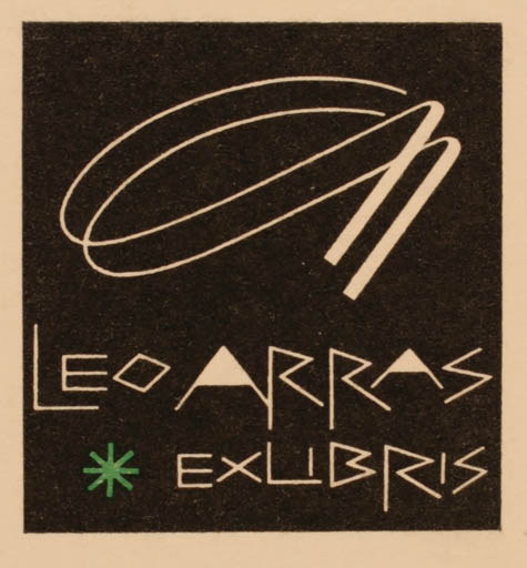 Exlibris by Roland Roveda from Austria for Leo Arras - 