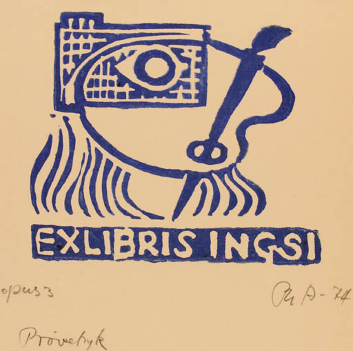 Exlibris by Peter Therkel Albrechtsen from Denmark for ? Ingsi - Art 