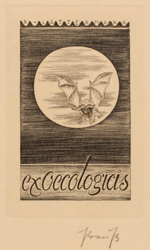 Exlibris by Heinrich Preuß from Germany for Reglinde Lattermann - Fauna 