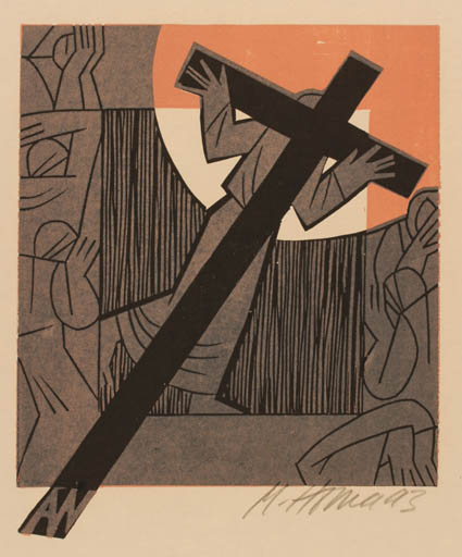 Exlibris by Miroslav Houra from Czech Republic for A N - Religion 