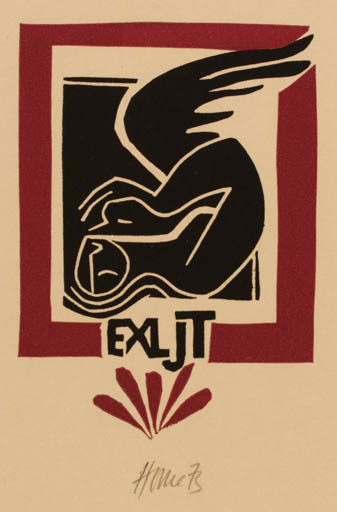 Exlibris by Miroslav Houra from Czech Republic for J. T. - 