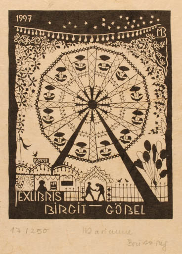 Exlibris by Marianne Brussing from Germany for ? ? - 