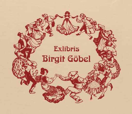 Exlibris by ? ? from Unknown for ? ? - Dancing 