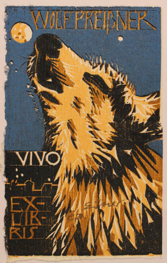 Exlibris by Frank Eissner from Germany for Wolf Preissner - Fauna 