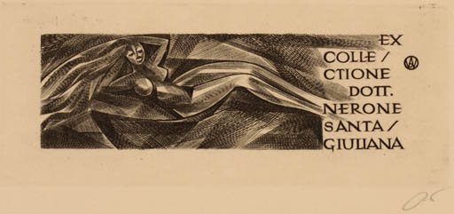 Exlibris by Wojciech Jakubowski from Poland for ? ? - Woman 