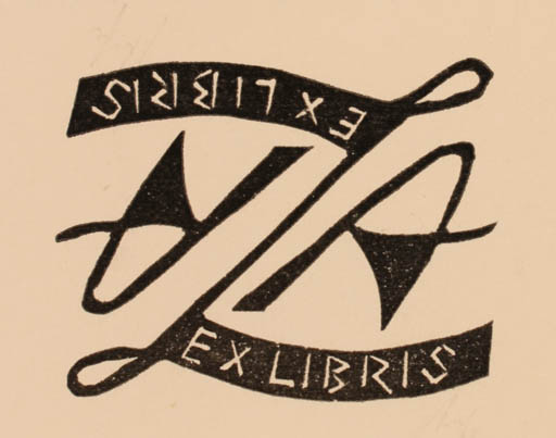 Exlibris by Karl Heinz Anger from Germany for Karl Heinz Anger - Monogram 