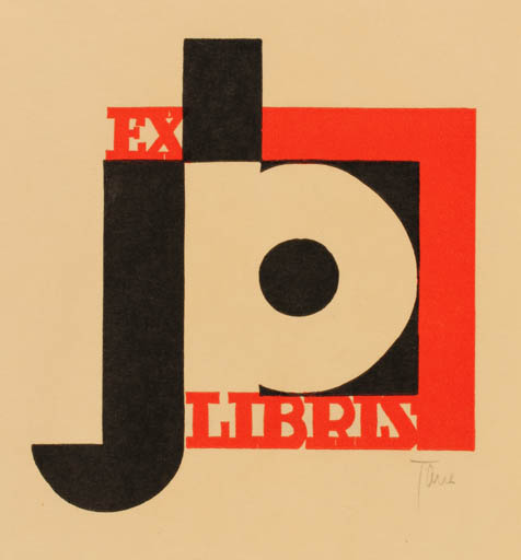 Exlibris by Jan Battermann from Netherland for Jan Battermann - Text/Writing 