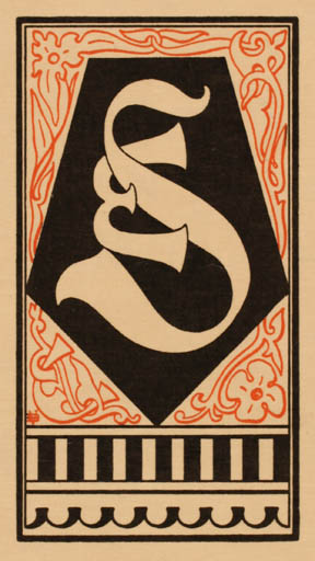 Exlibris by Vilhelm Bruun from Denmark for Emil Selmar - Monogram 