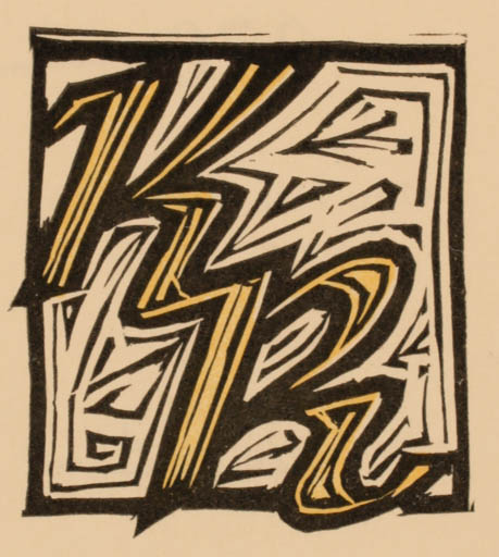 Exlibris by Otto Feil from Austria for Klaus Rödel - Monogram 