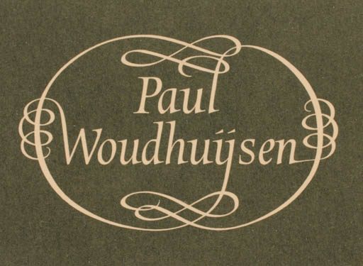 Exlibris by D. Kindersley from Great Britain for Paul Woudhuÿsen - Text/Writing 