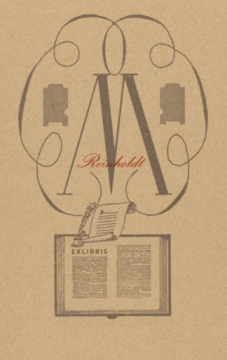 Exlibris by Reinholdt Madsen from Denmark for Reinholdt Madsen - 