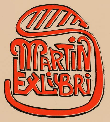 Exlibris by Martin R Olsen from Denmark for Martin R Olsen - Text/Writing 