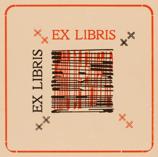 Exlibris by Giulia de Filippis from Italy for Giulia & Mario de Filippis - Monogram 