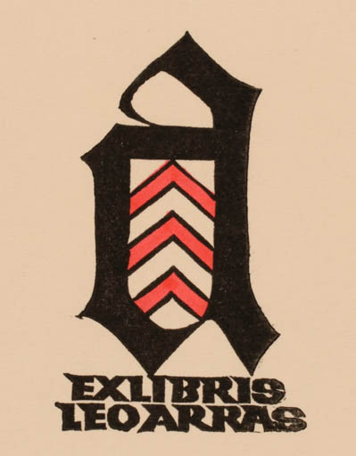 Exlibris by Ottmar Premstaller from Austria for Leo Arras - Monogram 