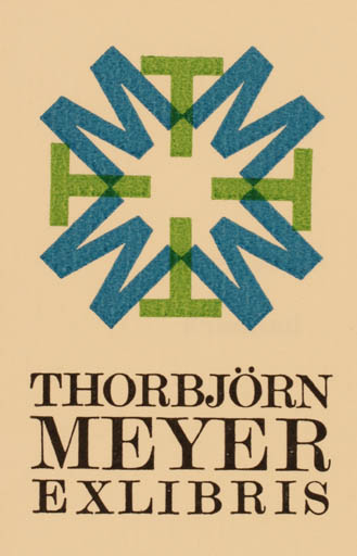 Exlibris by Ove Späth from Denmark for Thorbjörn Meyer - Monogram 