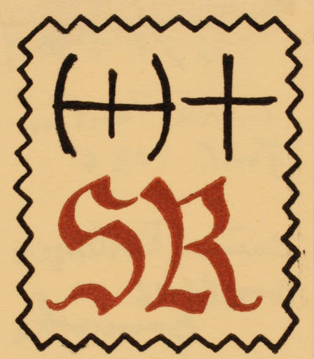 Exlibris by Erkki Tanttu from Finland for Saima Rantanen - Monogram 