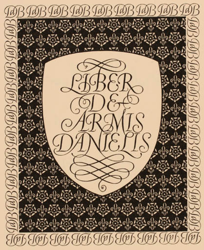 Exlibris by Pieter Wetselaar from Netherland for Armis Danielis - Ornament 