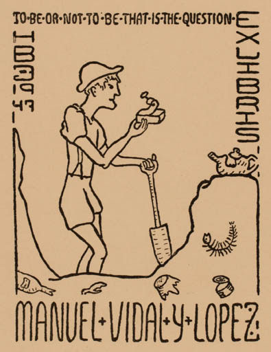Exlibris by   from Denmark for M. Vidal Lopez - 