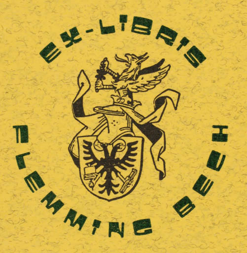 Exlibris by Flemming Bech from Denmark for Flemming Bech - Heraldry 