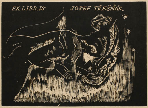 Exlibris by Rastislav Michal from Czech Republic for Josef Tresnak - Abstract 