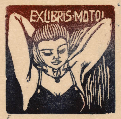 Exlibris by Motoi Yanagida from Japan for Motoi Yanagida - Woman 