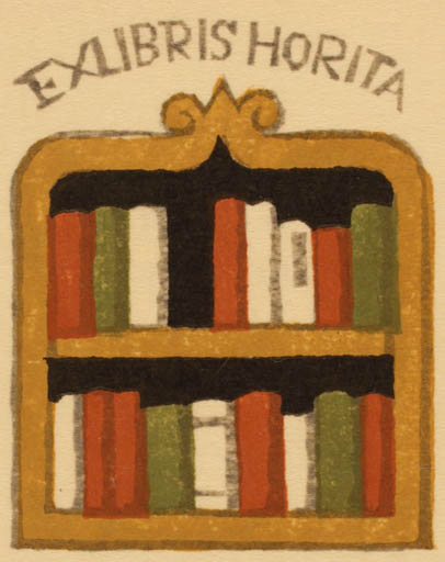 Exlibris by Takeo Takei from Japan for ? Horita - Book 