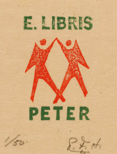 Exlibris by Peter F. Hosokawa from Japan for Peter F. Hosokawa - 