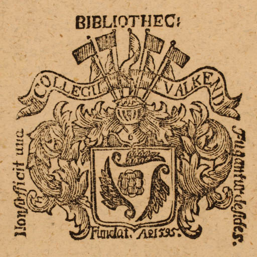 Exlibris by Knud V. Engelhardt from Denmark for Walkendorffs Collegium - Heraldry 