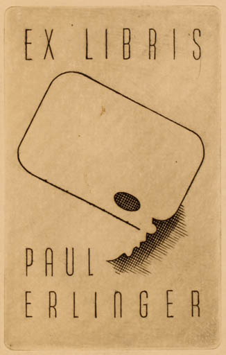 Exlibris by Poul Erlinger from Denmark for Poul Erlinger - 