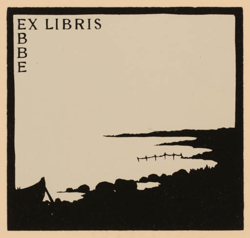 Exlibris by Inge Faurtoft from Denmark for Torben Ebbe - Scenery/Landscape 