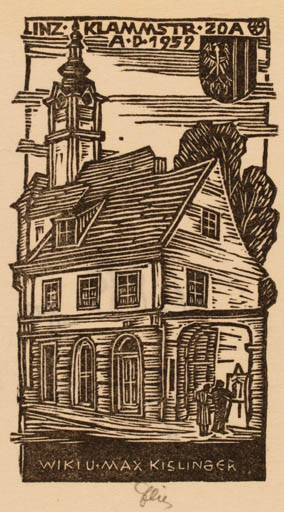 Exlibris by   from Austria for Max und Wiki Kislinger - Architecture 