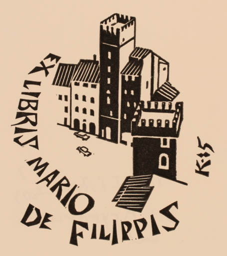 Exlibris by O Kryrorucko from Russia for ? ? - City 
