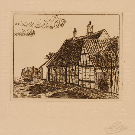 Exlibris by Lorentz May from Denmark for Lorentz May - Architecture 