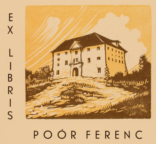 Exlibris by Istvan Szabo from Hungary for Poór Ferenc - Architecture 