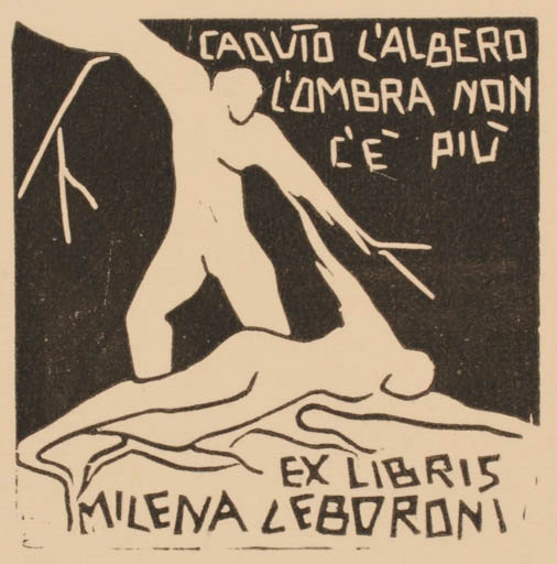 Exlibris by Maria Elisa Leboroni from Italy for Milena Leboroni - Drama 