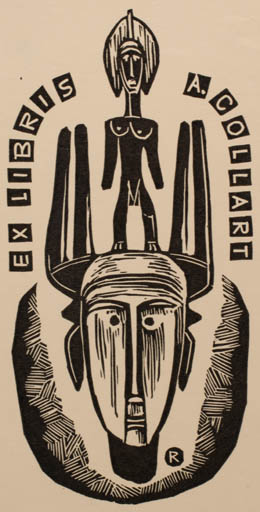 Exlibris by Ladislav Rusek from Czech Republic for Albert Collart - Art Portrait 