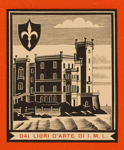 Exlibris by Italio Zetti from Italy for Per Ivan Matteo Lombardo - Castle/Palace 