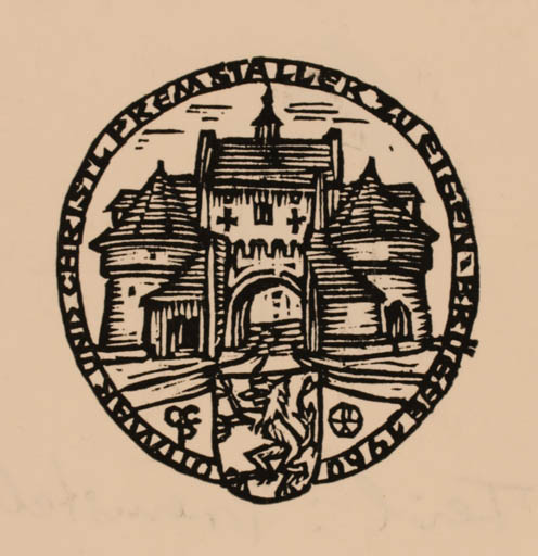 Exlibris by Otto Teil from Austria for Ottmar& Christine Premstaller - Castle/Palace 