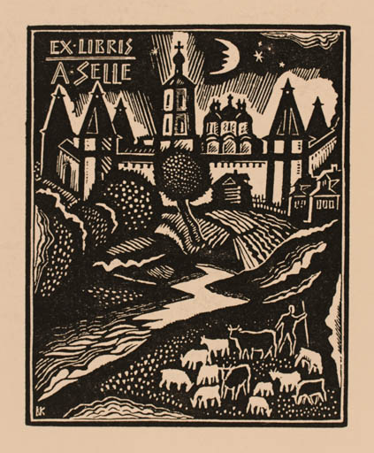 Exlibris by   from Russia for Andreas Selle - Castle/Palace 