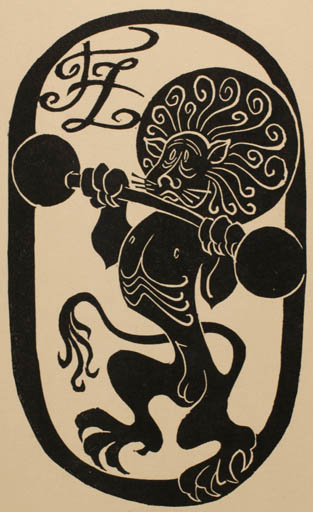 Exlibris by Ladislav Rusek from Czech Republic for ? F. Z. - Fauna Sport/game 