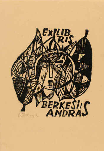 Exlibris by Lenke Diskay from Hungary for Berksi Andras - 