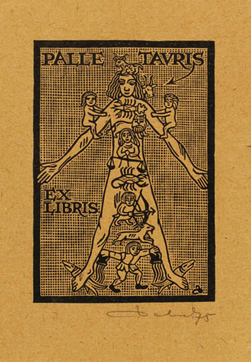 Exlibris by Zbigniew Dolatowski from Poland for Palle Tavris - Cosmos 